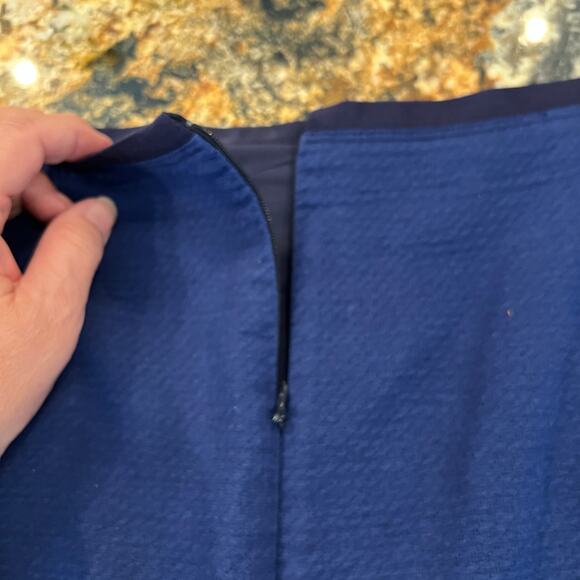 LOFT Women's Blue Ombre Straight Pencil Skirt - SIZE !0 - Picture 7 of 11